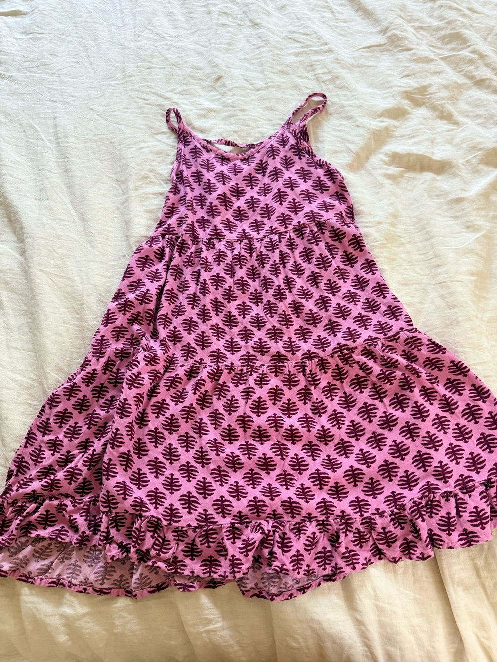 Old Navy Pink Printed Tiered Sundress